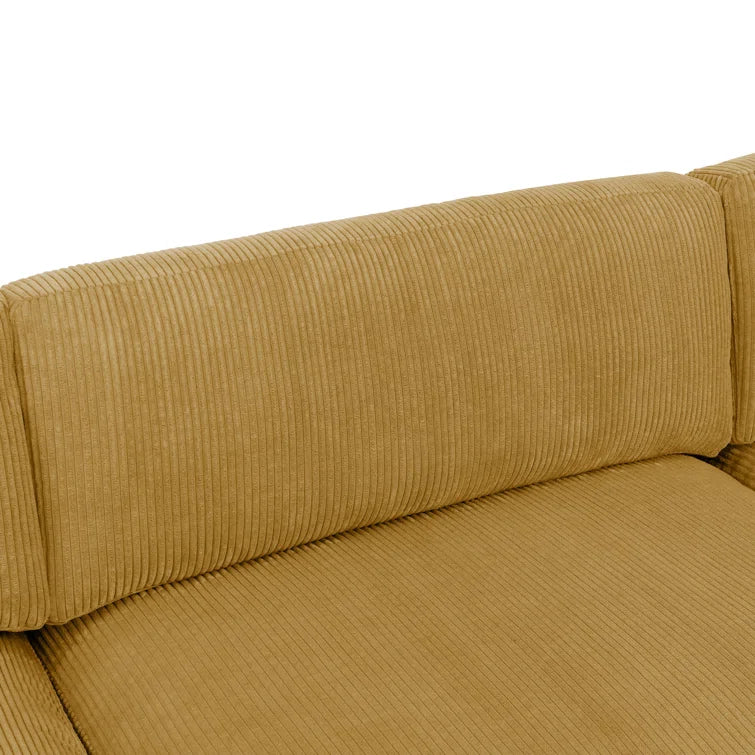 Barbarette 4 - Piece Corduroy Sectional
