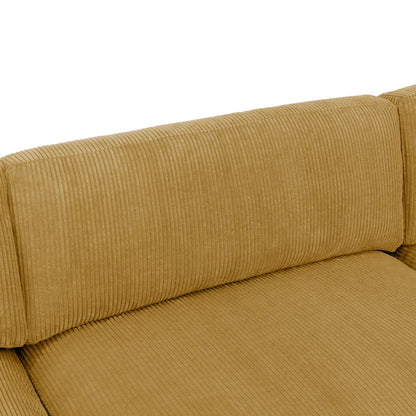 Barbarette 4 - Piece Corduroy Sectional