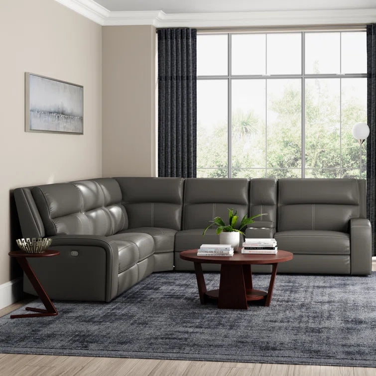 Brishaun 6 - Piece Upholstered Power Reclining Sectional