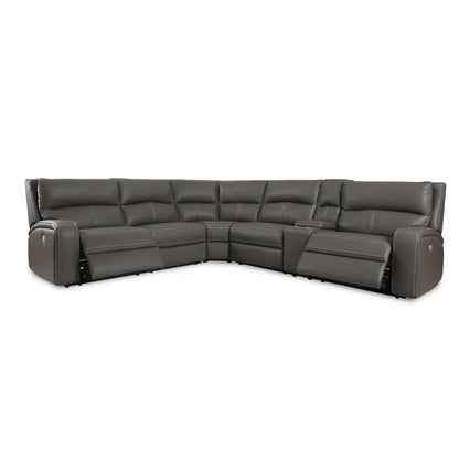 Brishaun 6 - Piece Upholstered Power Reclining Sectional