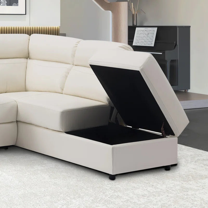 Dareen Faux Leather Reclining Sectional