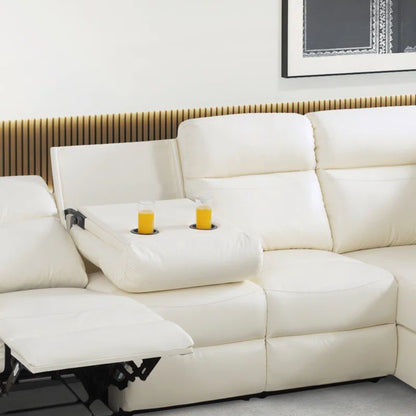 Dareen Faux Leather Reclining Sectional