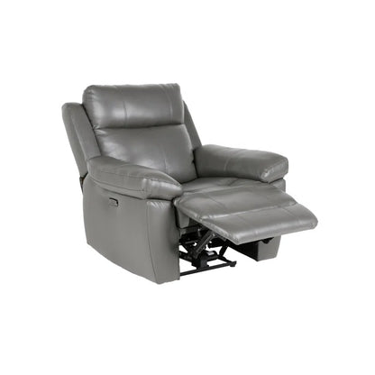 Faux Leather Power Reclining Home Theater Seat
