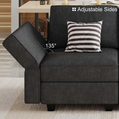 Jicela 6 - Piece Upholstered Reclining Sectional