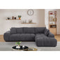Nelsa 2 - Piece 119"W Upholstered Chenille Sectional With 3 Pillows