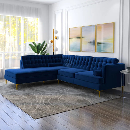 Noam 2 - Piece Velvet Sectional