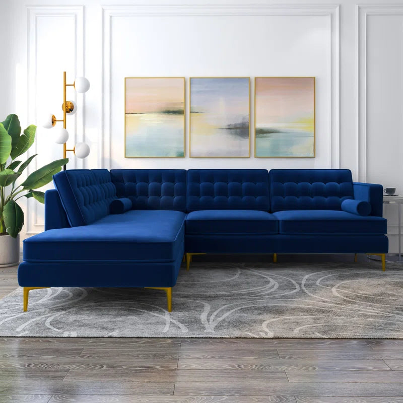 Noam 2 - Piece Velvet Sectional