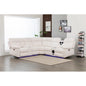 Palerem 98.5" Wide Vegan Leather Power Reclining Sectional with LED, USB and SubWoofer Sound System