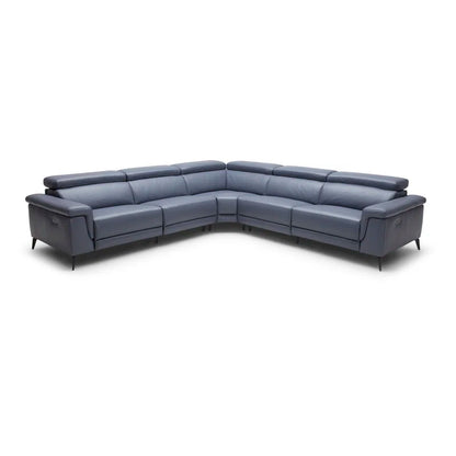 Philippa 5 - Piece Leather Power Reclining Sectional