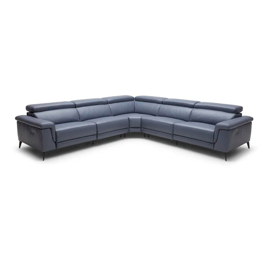 Philippa 5 - Piece Leather Power Reclining Sectional