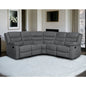 Reclining Sectional Sofa, Microfiber Manual 5 Seats Recliner Sectional Sofa with Cup Holders