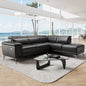 Valencia Pista Leather Reclining Sectional Sofa With Left Hand Chaise - Italian Nappa 11000 Top Grain Leather Couch- Power Reclining Seat With Leggett - Adjustable Headrests