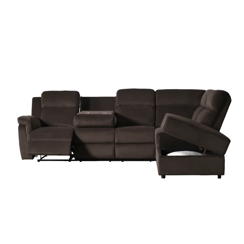 Wikieup Recliner Storage Upholstered Sectional Sofa